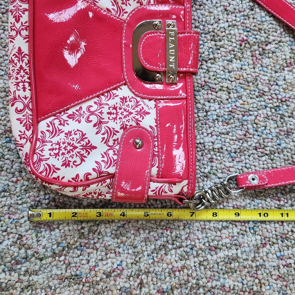 FLAUNT By Faith Nicole Pink Fuchsia PURSE Bag - Picture 11 of 14